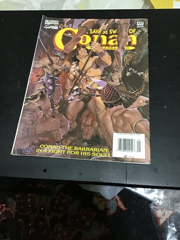 The Savage Sword of Conan #217 (1994) High-Grade! VF/NM Wow!