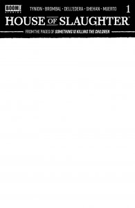 House of Slaughter #1 2021 Blank Cover D Boom! Studios BL02