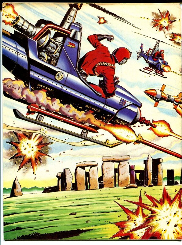 Action Force #18 1987-Marvel-Violent-British GI Joe-tank vs helicopter cover-VF