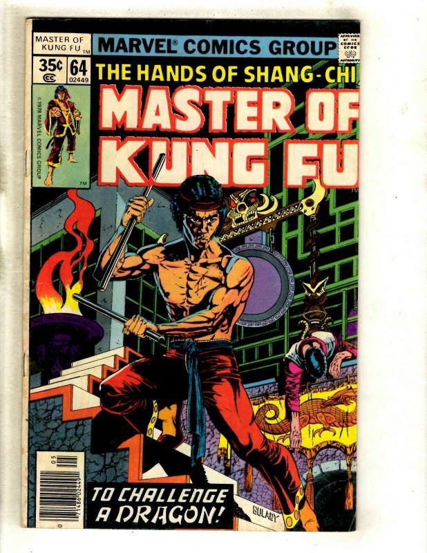 10 Master of Kung Fu Marvel Comics # 64 65 67 68 69 70 71 72 79 89 WS6