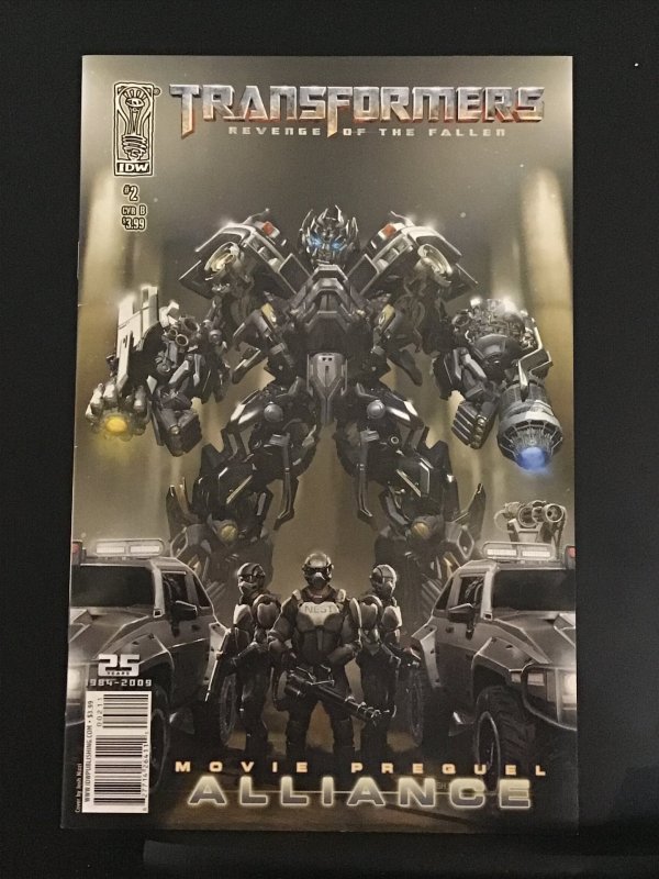 Transformers: Revenge of the Fallen Movie Prequel: Alliance #2 (2009) cvr B