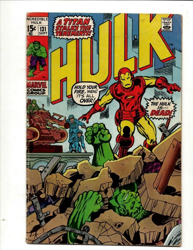 Incredible Hulk # 131 FN Marvel Comic Book Iron Man Captain America Thor BJ1