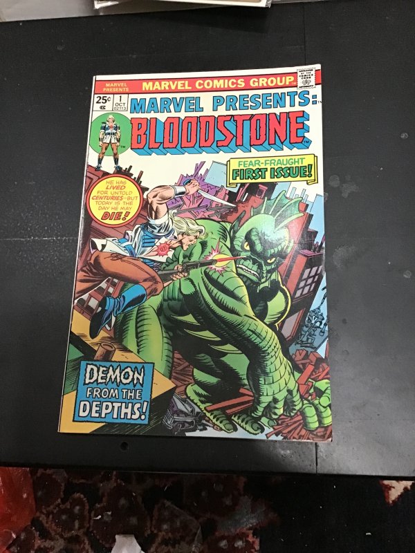 Marvel Presents #1 (1975) 1st Bloodstone! High-grade key! NM- C’ville CERT! Wow!