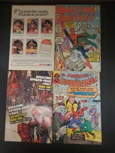 4PC AMAZING SPIDER-MAN LOT (6.0) INDEX AMAZING SPIDER-MAN!! 1985