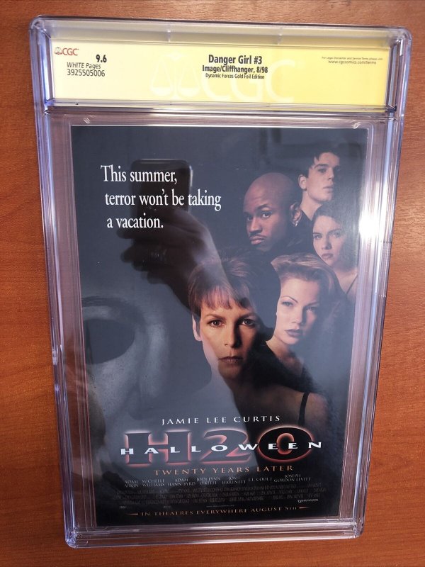 Danger Girl # 3 (CGC SS 9.6) Signed By J. Scott Campbell!!