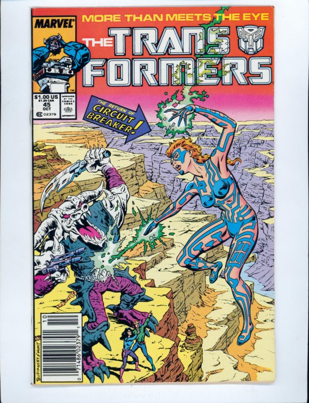 The Transformers #45 Newsstand Edition (1988)