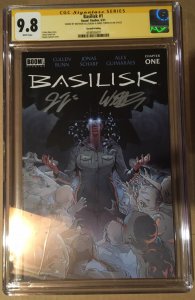 1ST HOUSE OF SLAUGHTER! Basilisk #1 2nd Print variant 2X SIGNED CGC 9.8 NM+/M