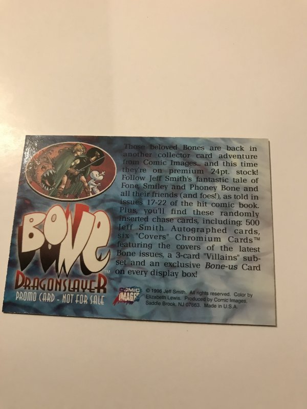 BONE DRAGONSLAYER promo card : Comic Images 1996 NM/M; Jeff Smith art