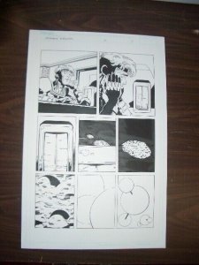 COMMON GROUNDS #2 PG 7 ORIGINAL COMIC ART--DAN JURGENS FN