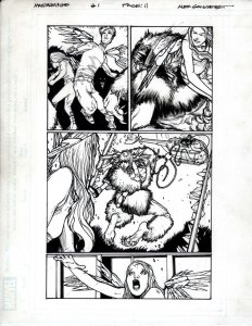 James Patterson Max Ride:First Flight #1 Pg11 Alex Sanchez Original Art-MARVEL