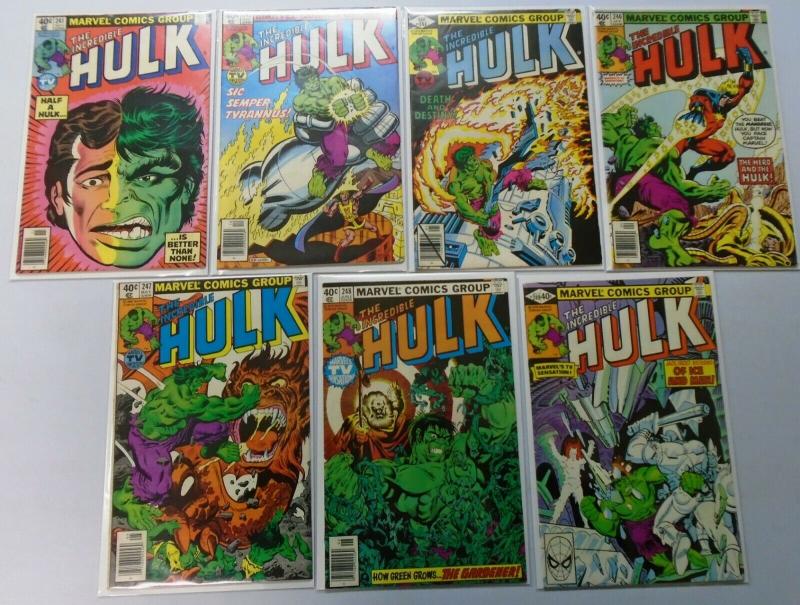 Bronze Hulk Lot From:#201-249, 39 Different, Average 6.0/FN (1976-1980)