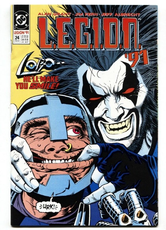 L.E.G.I.O.N. '91 #24-1991-Lobo fishhook cover-DC comic book