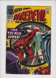 DAREDEVIL V1  #22 1967  THE TRI MAN LIVES