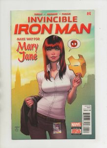 Invincible Iron Man #4 - Mary Jane Cover - (Grade 9.2) 2016