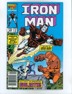 Iron Man #206 (1986) Newsstand
