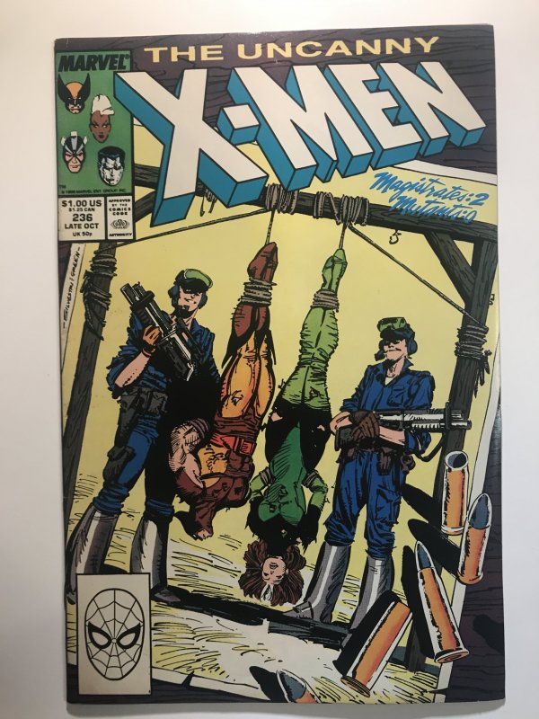 X-Men #236 FN  ( 1st Appearance of David Moreau; Versus Genoshan magistrates