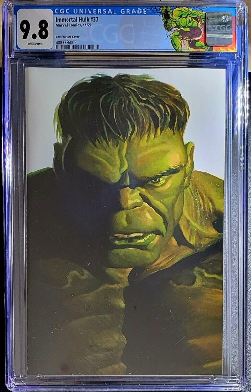 ?? Immortal Hulk #37 CGC 9.8 Marvel 2020 Alex Ross Virgin Timeless Variant 