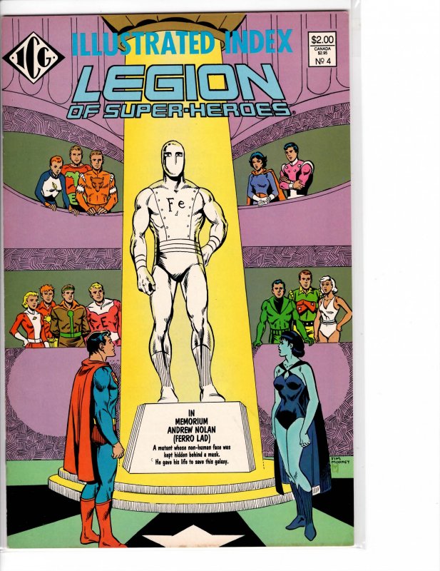 Illustrated Index Legion of Superheroes #4 VF+ (8.5)