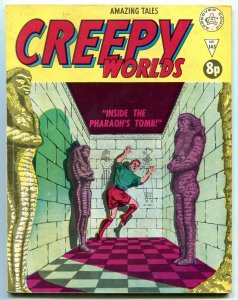 CREEPY WORLDS #143 EGYPTOLOGY COVER HORROR VG