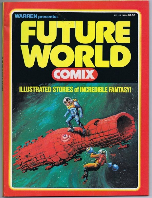 ORIGINAL Vintage September 1978 Warren Future World Comix #1 