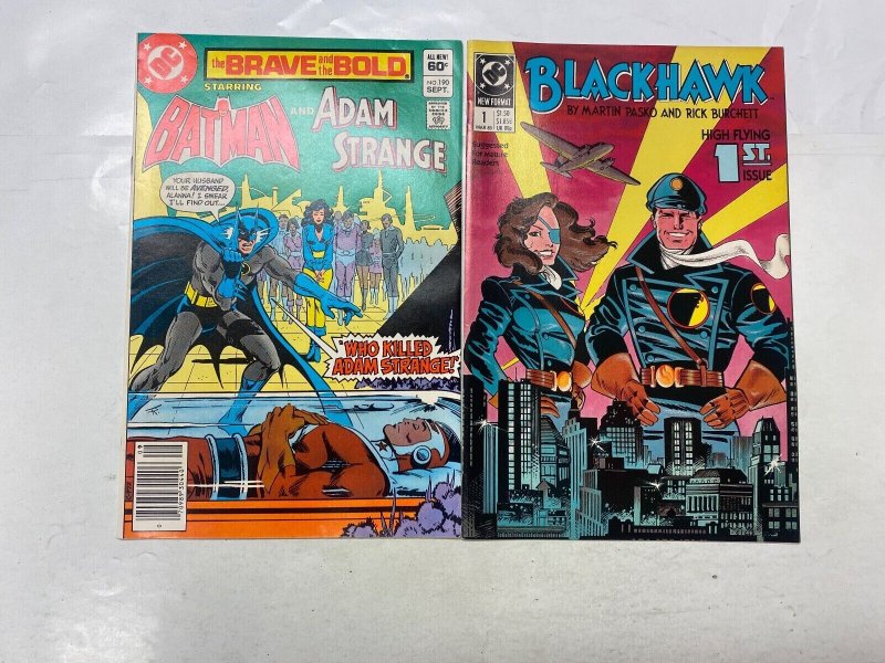 5 DC comic books Brave Bold #190 Blackhawk #1 2 Blasters Special Butcher 65 KM25
