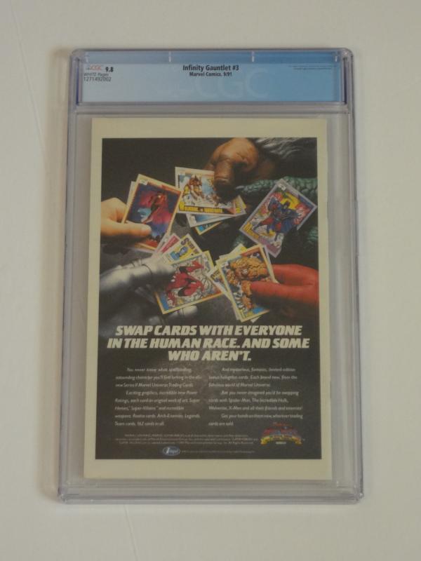 Infinity Gauntlet #3 CGC 9.8; 1st appearance of Terraxia!!