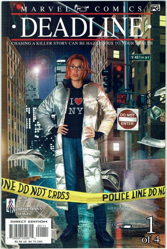 Deadline #1,2,3,4  Mini-Series Full Set Complete Greg Horn Covers NM