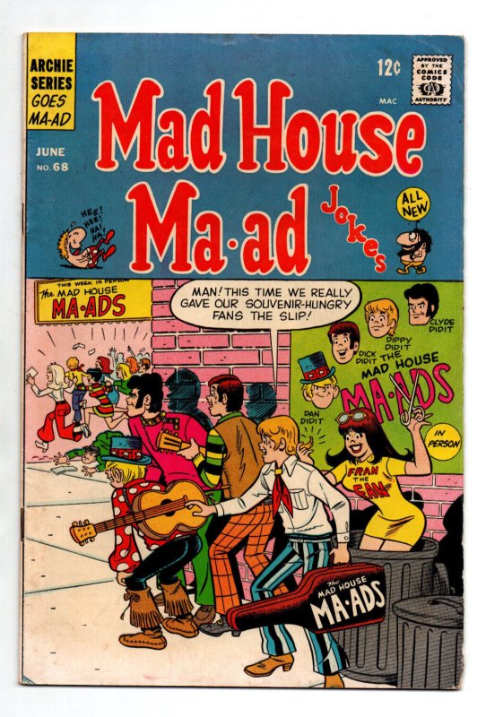 Archie's Mad House Ma-ad Jokes # 68 - 1969 - FN