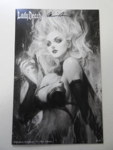 Lady Death: Nightmare Symphony #1 Noir Edition (2018) NM Cond! Signed W/ 2 COAs!