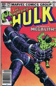 Incredible Hulk #275 ORIGINAL Vintage 1982 Marvel Comics Megalith