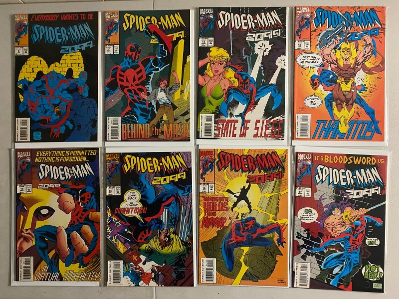 Spider-Man 2099 lot #1-46 missing 8 books Marvel 1st (avg 7) 39 diff (1992-'96)