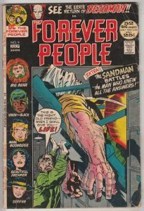 Forever People #9 (Jul-72) FN Mid-Grade Big Bear, Beautiful Dreamer, Serifin,...