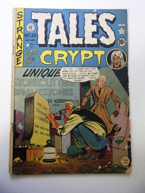 Tales from the Crypt #20 (1950) GD Condition