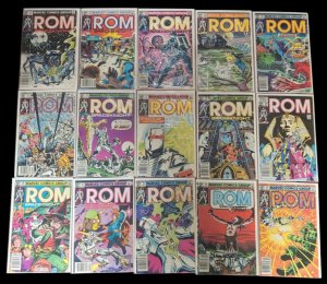 Rom #1-75 Run + Annuals Complete + Foil Facsimile + Rom #0-2 1979 Marvel VG-VF