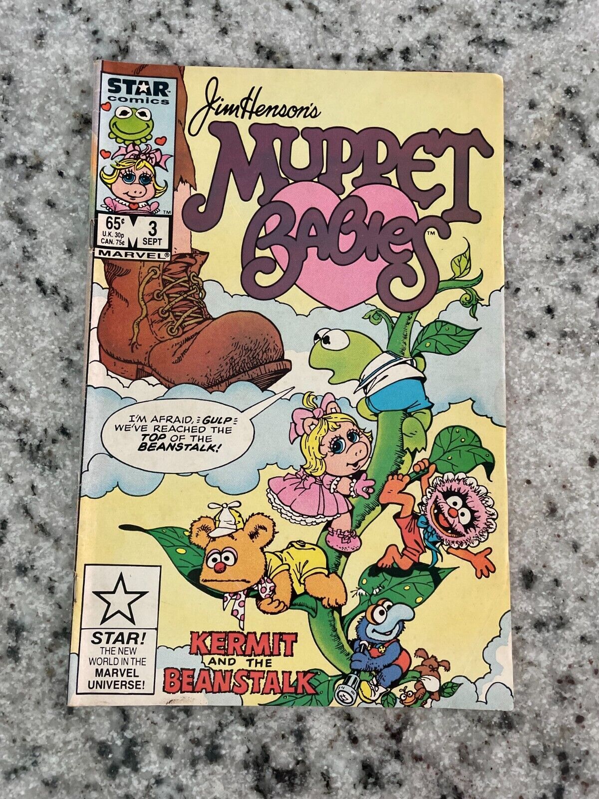 Muppet Babies # 4 VF Marvel Star Comic Book Ms. Piggy Kermit The