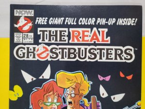The Real Ghostbusters #28 Newsstand 1990 Now Comics Last Issue