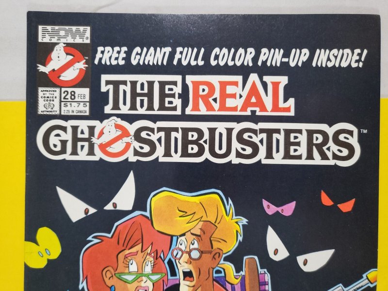 The Real Ghostbusters #28 Newsstand 1990 Now Comics Last Issue