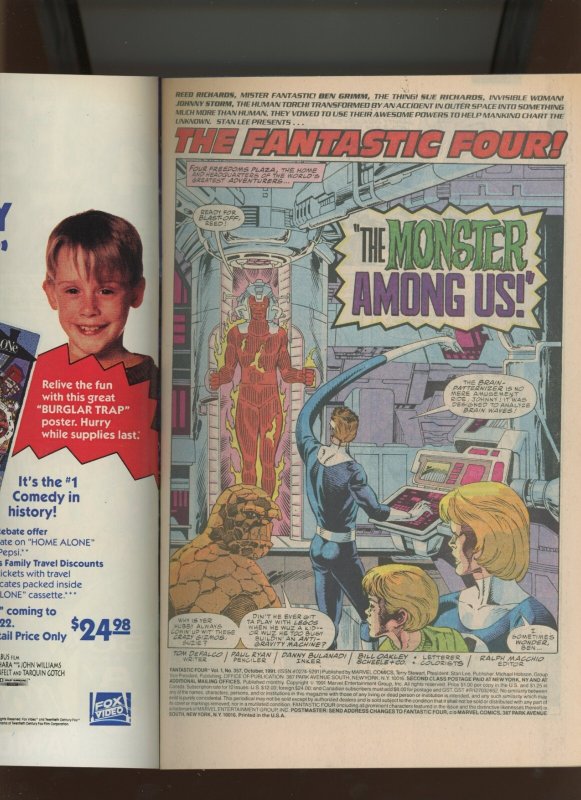 (1991) Fantastic Four #357: COPPER AGE! KEY! DIRECT! WE COMBINE SHIPPING! (9.2)