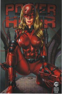 Power Hour 3 EBAS Hornhead Daredevil Trade Dress C2E2 Cover Lim to ONLY 300 NM