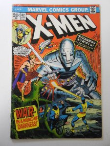 The X-Men #82 (1973) GD/VG Condition moisture stain