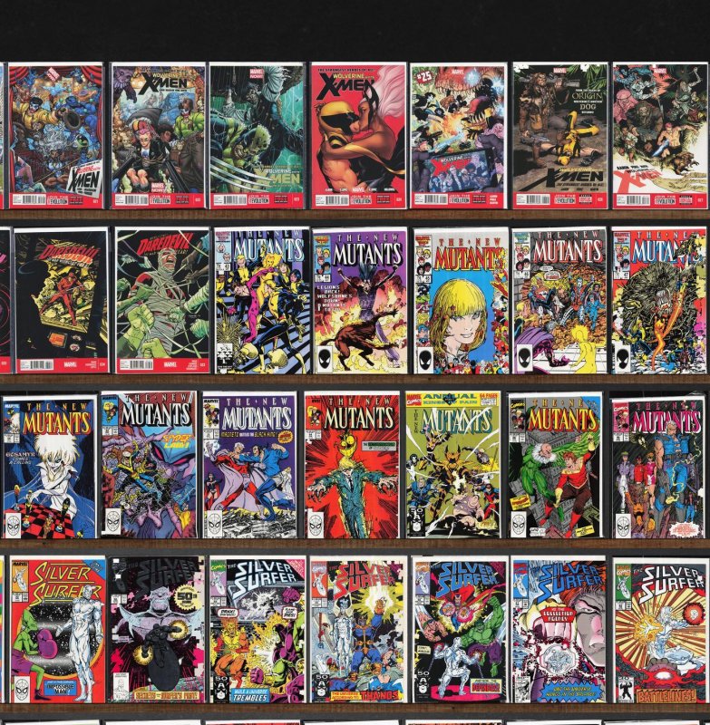 Huge Lot 160+ Comics with The New Mutants, Generation X, Silver Surfer & More!