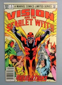 VISION AND THE SCARLET WITCH #4 NEWSSTAND EDITION Marvel 1983 LN1