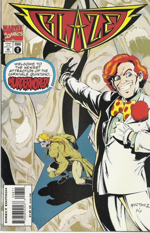 Blaze #1-8 (1994)  unread complete set  Johnny Blaze