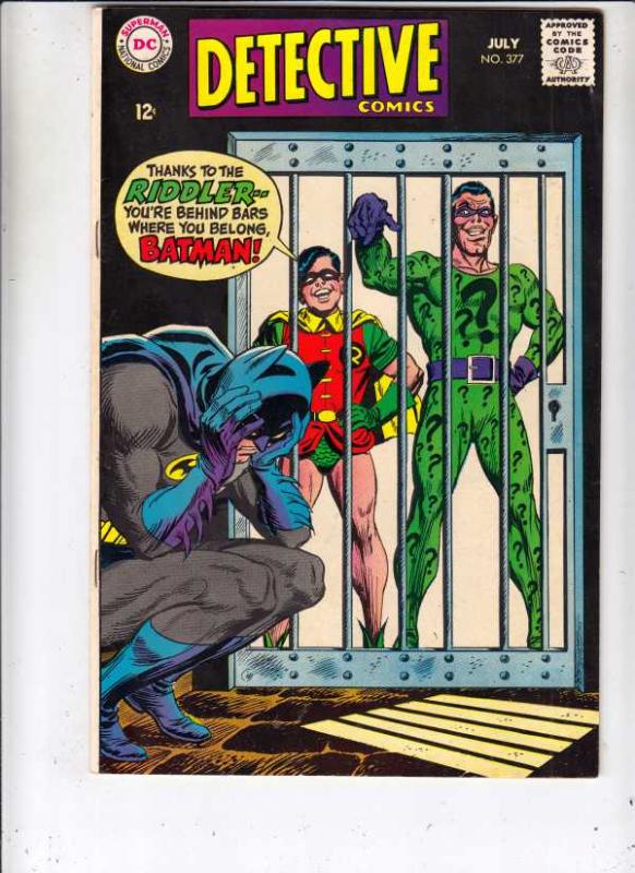 Detective Comics #377 (Jul-68) VF/NM+ High-Grade Batman, Robin the Boy Wonder