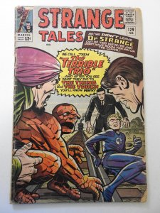 Strange Tales #129 (1965) GD- Condition moisture stain, tape pull bc