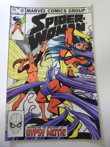 Spider-Woman #48 (1983) VG+ Condition Centerfold detached at bottom staple