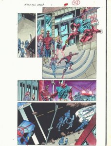Spider-Man Maximum Clonage: Omega #1 p.43 Color Guide Scarlet Spider John Kalisz