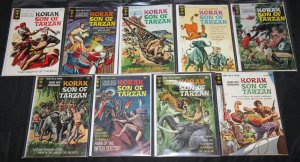 Dell/Gold Key Gold-Bronze TARZAN DAGGAR MIGHTY SAMPSOM 63pc Comic Lot Grade FN+ 