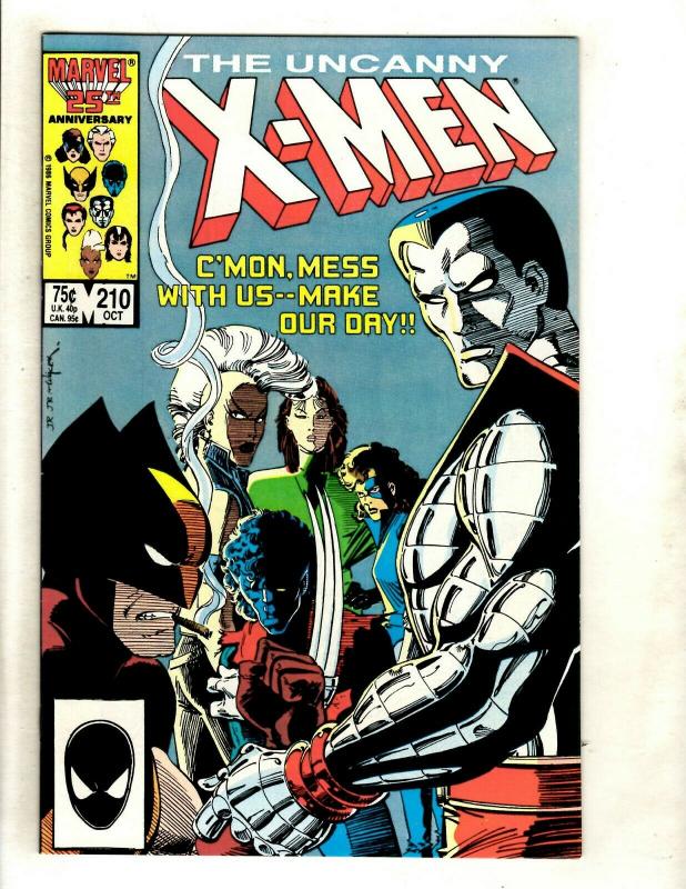 (Uncanny) X-Men # 210 NM- Marvel Comic Book Cyclops Beast Iceman Wolverine GK4