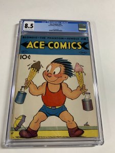 Ace Comics 53 David Mckay Publishing Cgc 8.5 Ow/w Pages Golden Age